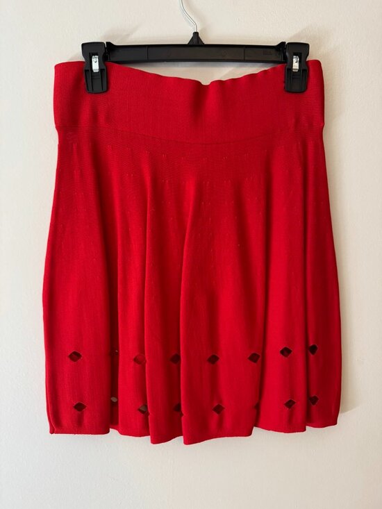 Opening Ceremony Dresses & Skirts - *NEW w/ tag* Opening Ceremony knit mini skirt red A-Line, medium women 4-6
